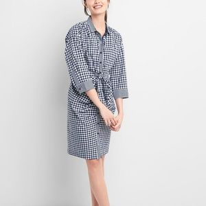 Gap x Sarah Jessica Parker Gingham Shirt Dress